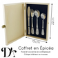 Coffret en bois - Couverts enfant personnalisés